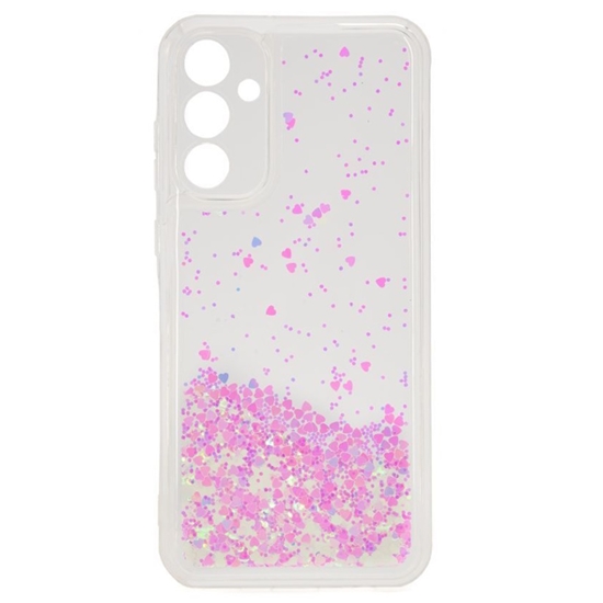 Picture of iLike Samsung Galaxy A35 Silicone Case Water Glitter Light Pink