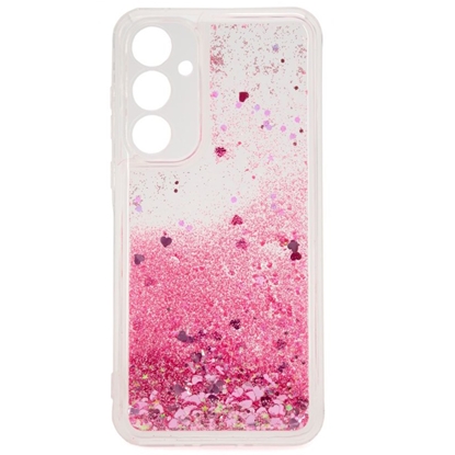 Attēls no iLike Samsung Galaxy A55 Silicone Case Water Glitter Pink