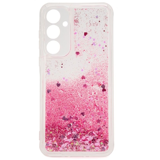 Picture of iLike Samsung Galaxy A55 Silicone Case Water Glitter Pink