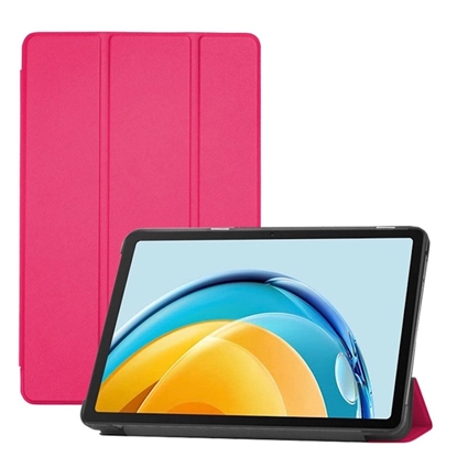 Attēls no iLike Galaxy Tab S9 Ultra 14.6 Tri-Fold Eco-Leather Stand Case Coral Pink