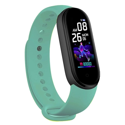 Attēls no iWear SM6 Smart Bracelet - Fitness Tracker IP67 with HR & Blood pressure / Social / Sleep monitor Green