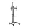 Picture of Monitora stiprinājums Gembird Aluminum TV Floor Stand  with Caster Wheels Black
