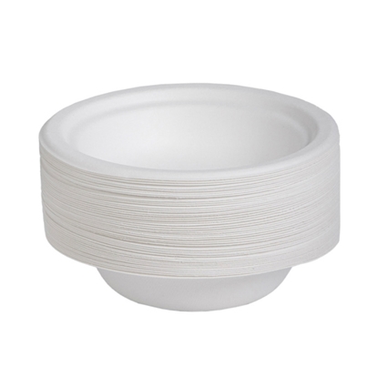 Attēls no Šķīvji zupai cukurniedru 400ml balti, apaļi 50gab.