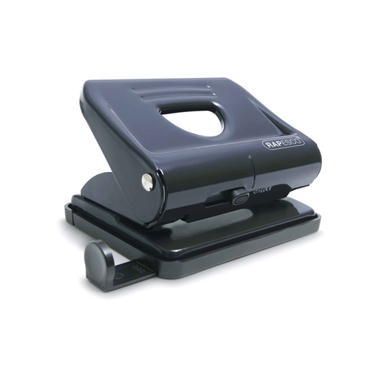 Picture of Caurumu perforators Rapesco 820, 2 bedrītes, 22 loksnes, melns