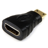Изображение StarTech.com Mini HDMI to HDMI Adapter - 4K High Speed HDMI Adapter - 4K 30Hz Ultra HD High Speed HDMI Adapter - HDMI 1.4 - Gold Plated Connectors - UHD Mini HDMI Adapter 4K - Black