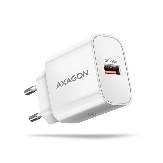 Picture of MOBILE CHARGER WALL USB 18W/1PORT WHITE ACU-QC18W AXAGON