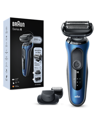 Attēls no BRAUN Series 6 skuveklis AutoSense, zils