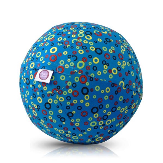 Picture of Bubabloon lateksa balons ar auduma pārvalku, Circles Blue
