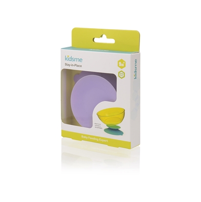 Picture of Kidsme Stay-in-Place paliktnis-turētājs ar piesūcekni bļodiņām, pudelītēm un krūzītēm, Lavender