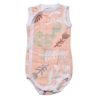 Attēls no Lodger Romper Botanimal kokvilnas bodijs bez piedurknēm, Plush, 68 cm