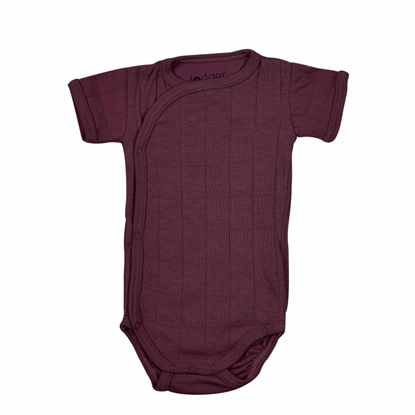 Attēls no Lodger Romper Solid kokvilnas bodijs ar īsām piedurknēm, Nocture, 62 cm