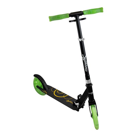 Picture of MUUWMI Aluminium Scooter Glow skrejritenis 200 mm, zaļš