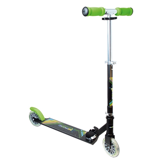 Picture of Muuwmi Aluminium Scooter NEON skrejritenis, 125 mm, ar gaismiņām