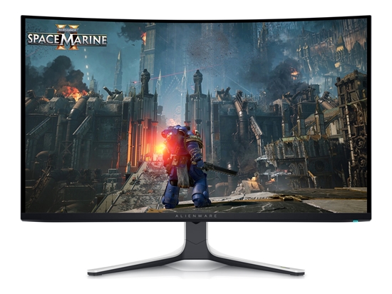 Picture of Dell | Curved Screen Gaming Monitor | AW3225QF | 31.6 " | OLED | 4K UHD | 16:9 | 240 Hz | 0.03 ms | 3840 x 2160 pixels | 1000 cd/m² | Power connector, Security-lock slot, Joystick, USB-A, USB-B, USB-C, HDMI, DispalyPort | HDMI ports quantity 2 | White / B