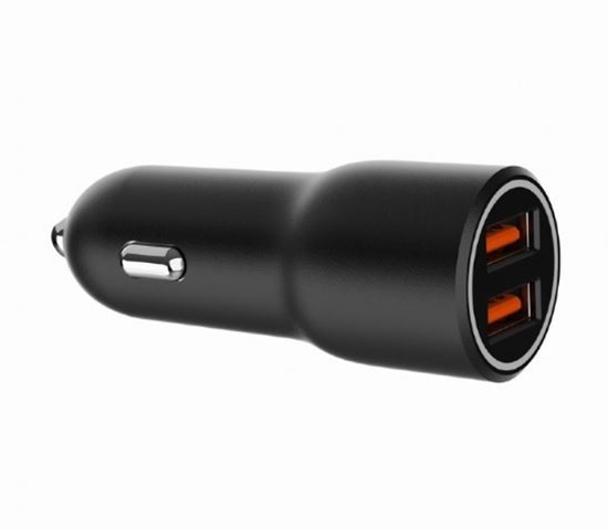 Picture of Auto lādētājs Gembird 2x USB Type-A Black