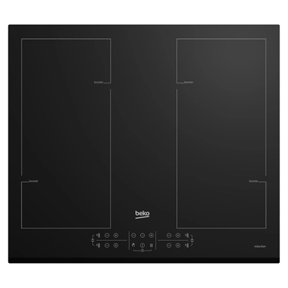 Изображение Beko HII64206F2MT Black Built-in 58 cm Zone induction hob 4 zone(s)