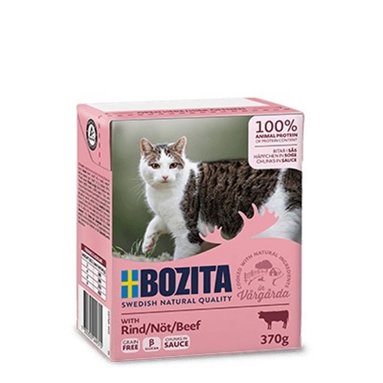 Изображение BOZITA Beef in Sauce - Wet Food for Cats - 370g