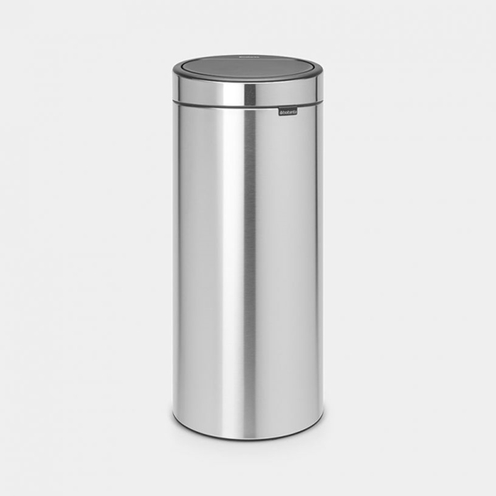 Picture of BRABANTIA aktritumu  tvertne Touch Bin 30l, Matt steel