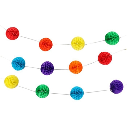 Attēls no Dekors virtene Festi honeycomb pom pom 315cm