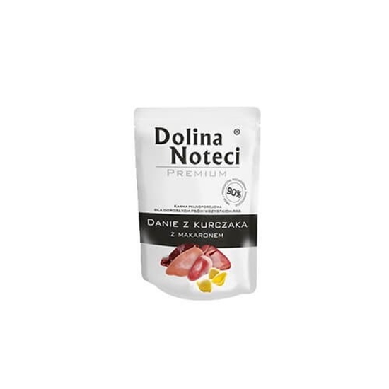 Picture of Dolina Noteci Premium chicken dish with noodles - wet dog food - 300g