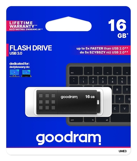 Picture of Goodram UME3 USB flash drive 16 GB USB Type-A 3.0 (3.1 Gen 1) Black