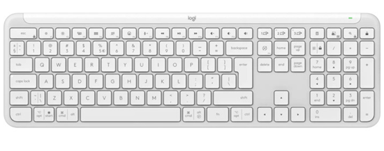 Изображение Klaviatūra Logitech K950 Signature Slim White