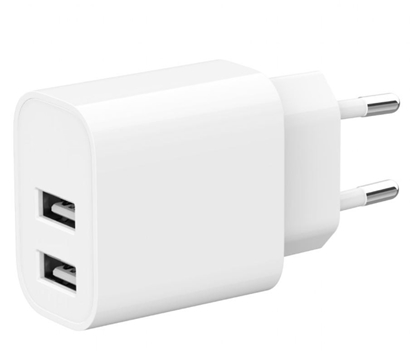 Изображение Lādētājs Gembird Universal 2 x USB Charger White
