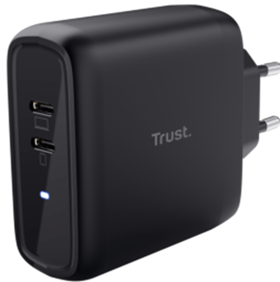 Изображение Lādētājs Trust Maxo 65W 2x USB-C Black