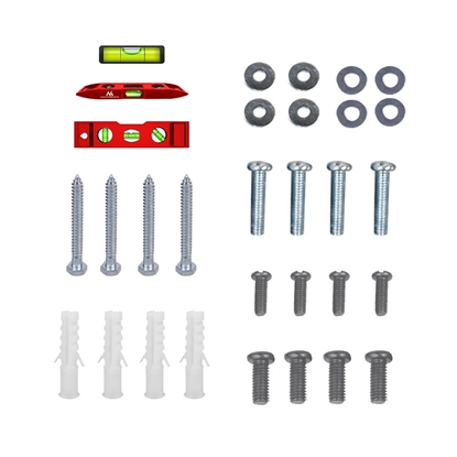 Picture of Maclean TV MC-413 Wall Mount Bracket 32"-80" VESA 600x400 45kg Tilting Universal Adjustable Spirit Level Mounting Accessories