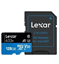 Изображение MEMORY MICRO SDXC 128GB UHS-I/W/ADAPTER LSDMI128BB633A LEXAR