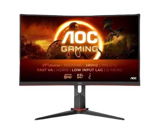 Picture of LCD Monitor|AOC|C27G2Z3/BK|27"|Gaming/Curved|Panel VA|1920x1080|16:9|240Hz|Matte|1 ms|Tilt|C27G2Z3/BK