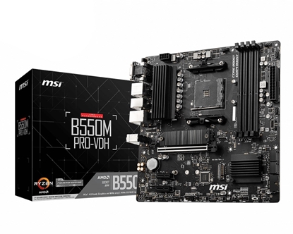 Picture of MSI B550M PRO-VDH AMD B550 Socket AM4 micro ATX