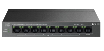 Picture of Switch|TP-LINK|LS109P|PoE+ ports 8|LS109P