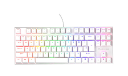 Picture of Klaviatūra Genesis Thor 303 TKL RGB white Outemu Peach Silent