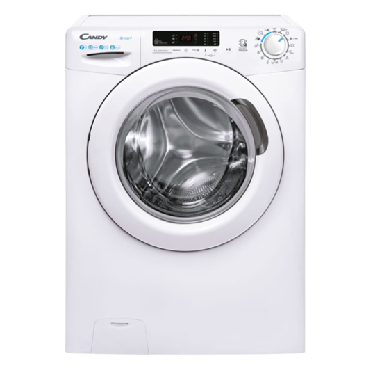 Изображение Candy Washing Machine | CS4 1072DE/1-S | Energy efficiency class D | Front loading | Washing capacity 7 kg | 1000 RPM | Depth 45 cm | Width 60 cm | LCD | White