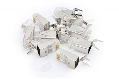 Picture of Wtyk RJ45 (8P8C) uniwersalny, kat. 6A, ekranowany, AWG 24-22, opakowanie 10 szt. 