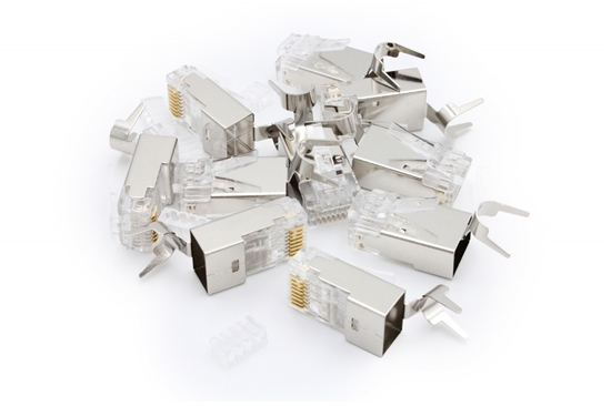 Picture of Wtyk RJ45 (8P8C) uniwersalny, kat. 6A, ekranowany, AWG 24-22, opakowanie 10 szt. 