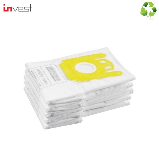 Picture of Invest Eco Synthetic Vacuum Cleaner bags KARCHER 2501 / 2601 plus / NT181 / WD2500M (4pcs.) 6.904-32