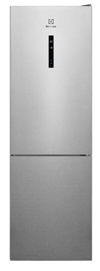 Picture of Electrolux ledusskapis ar saldētavu apakšā, 186 cm, sudraba