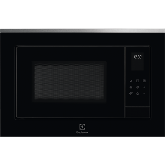 Изображение Electrolux mikroviļņu krāsns (iebūv.), melna/nerūsējoša tērauda, 25l