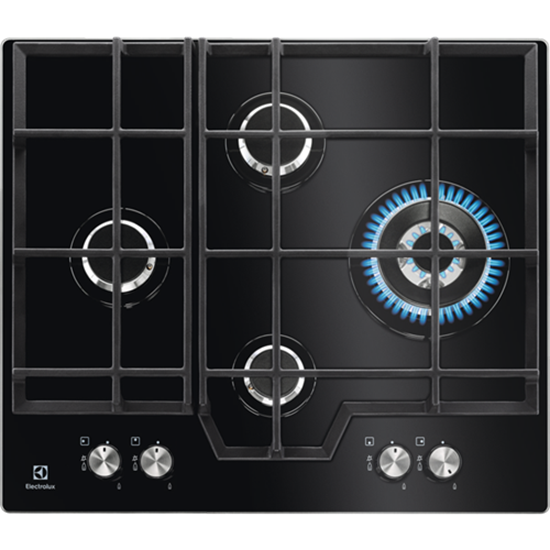 Picture of Electrolux stikla gāzes plīts virsma, iebūv., 60cm