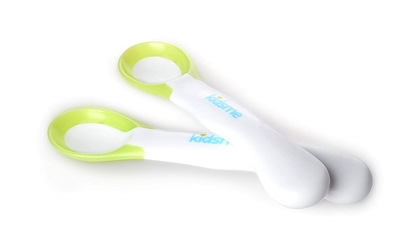Attēls no Kidsme karotīte ar ēdiena temperatūras noteikšanas indikatoru (2 gab.), Lime, no 6 mēn.