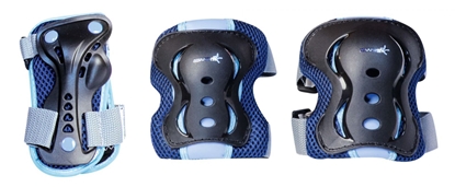 Изображение Muuwmi Elkoņu un ceļu aizsargu komplekts, M izmērs, zils