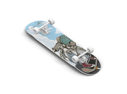 Attēls no Muuwmi Skateboard skrituļdēlis, ABEC 5, Skull