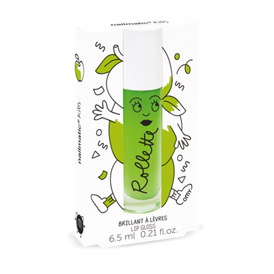 Picture of Nailmatic Kids Dabīgs un mitrinošs bērnu lūpu spīdums ar vitamīniem un augļu garšu, Apple, 6,5 ml