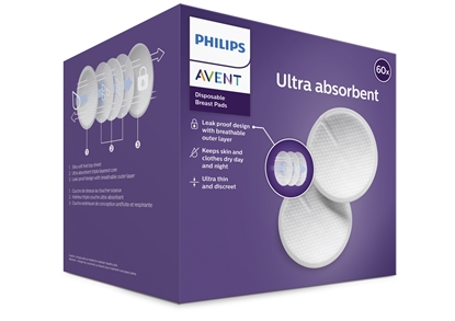 Изображение Philips Avent Vienreizējas lietošanas krūšturu ieliktnīši (60 gab.)