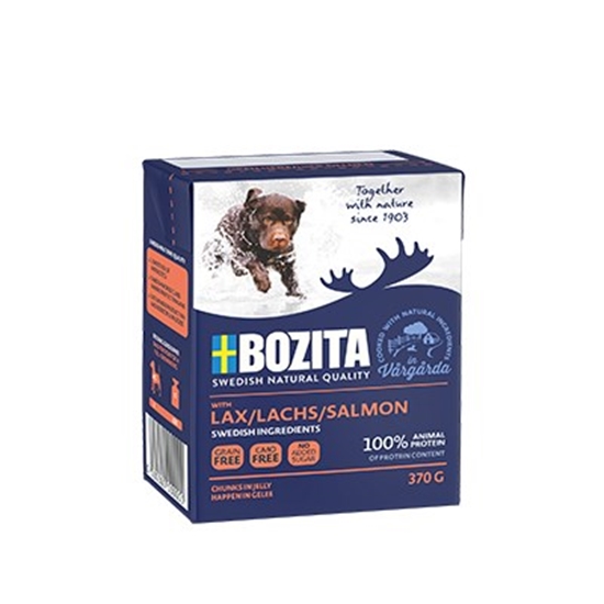 Picture of Bozita 00004260 dogs moist food Salmon Adult 370 g