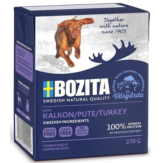Picture of BOZITA Wet dog food Chunks in jelly Turkey 370 g