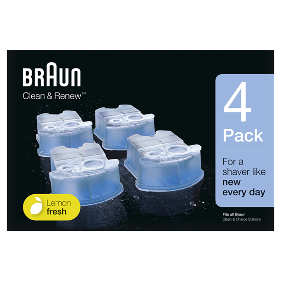 Picture of BRAUN maināmas kasetnes ar tīrīšanas šķidrumu  skuvekļiem Clean&Renew