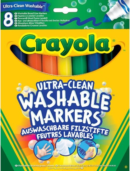 Picture of Crayola Felt-tip pens super washable 8 pcs. (58-8328)